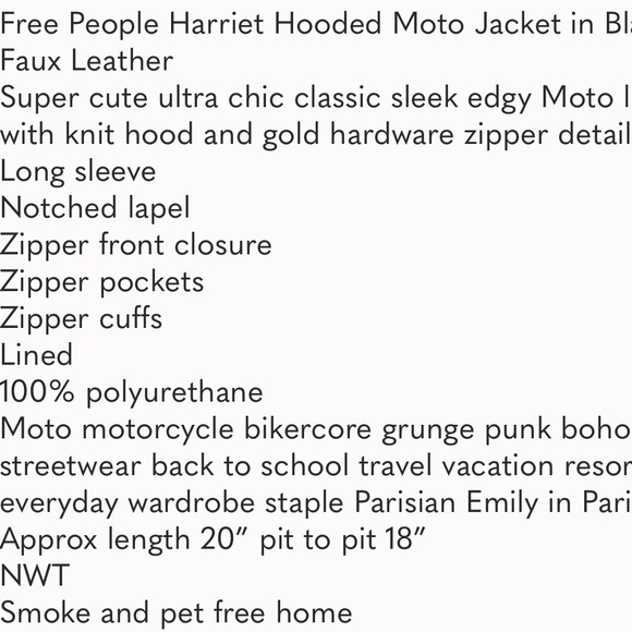 Free People Vegan leather jacket - Picture 15 of 15